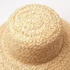 Chapeaux à large bord seau tricoté à la main soleil raphia rétro été voyage crème solaire plage vacances chapeau de paille avec laçage pour enfants adultes vacances 230713