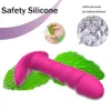 Vibratorer Stark dubbelmotor bärbar dildo -vibrator för kvinna fjärrkontroll G Spot Clitoris Stimulator Mute 10 Hastigheter Byxor vibrerande 230714