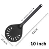 Bakvormen 7 8 9 10 inch Geperforeerde Pizza Draaien Schil Schop Aluminium Paddle Korte Tool Non Slip houten Handvat 230714