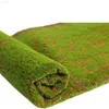 Decorative Objects Figurines Simulation Green Plant Artificial Moss Grass Turf Mat Wall DIY Home Lawn Carpet Wall Mini Garden Micro Landscape Decoration L230714