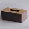 Tissue Boxes Napkins Wooden Tissue Holder Household Paper Towel Storage Box Removable Tissue Case mouchoirs Lagerung Boxes for Home Office R230714