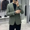 Mäns kostymer 2023 Spring Autumn Business Casual Blazer Coats Male Solid Color Suit Jackor Män klädar arbetskläder överrockar i362