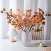 Decorative Flowers Simulated Apple Leaves Eucalyptus Money Wedding Flower Arrangement Materials Artificial