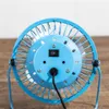 Elektriska fläktar 4 tum metall USB Mini Fan Portable 360 ​​-graders justerbar kylfläktbord Fan Desk fan Mini Personlig fan för hemmakontor