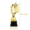 Dekorativa föremål Figurer Soccer Cup Star Decorations Plastic Award Trophy Props Competition Toy Model Universal Kids Child Dance 230714