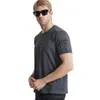 T-shirt da uomo Estate T-shirt manica corta da uomo Quick Dry Tattico militare Top Tasche Sport all'aria aperta O-Collo Harajuku Mens