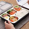 Servies 2023 Roestvrijstalen Lunchbox Kinderen School Multi-Compartiment Verwarming Keuken Opslag Container Tool