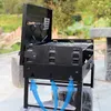 BBQ Grills Outdoor Barbecue Houtskool Grill Draagbare Box Type Fornuis Non Stick Oven Opvouwbare Picknick Camping Bakken Gift Barbe Rack 230713