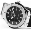 JARAGAR Brands Silver Stainless Steel Case Analog Automatic Mechanical Silicon Sports Herenhorloges met Date2838