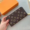 2023 NEW M42616 N61264 Clemence Wallet Coin المحافظ على حاملي البطاقات النسائية الجلدية Slot Luxurys Paper Paper Money Mens Gym Beinets Business Card Lady Zipper Purse