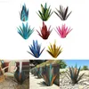 Décorations de jardin Simulation Art Agave Plante Ornements DIY Sculpture en Métal Rustique pour Patio Extérieur Cour Jardin Décoration Piquets Pelouse Statue L230714