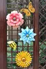 Gartendekorationen für den Außenbereich, schmiedeeiserne Wandbehang, Blumen, Schmetterling, Ornament, Kindergarten, Balkon, Zubehör, Kunsthandwerk, Garten, Innenhof, Dekoration, L230714