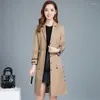 Femmes Trench Manteaux Manteau Pour Femmes Plus La Taille Modes Style Coréen Vêtements Outwear Femmes Abrigo Mujer Sobretudo Feminino KJ124