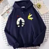 Hoodies voor heren Let'S Take Off Our Banana Peel Funny Print Mens Vintage Pocket Sweatshirt Loose Top Sport Fleece Hoodie voor heren