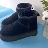 Women Winter Ultra 5854 4cm Designer Australian Platform Boots for Men Real Leather Warm Ankle Fur Booties Shoe Size 34-43