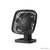 المعجبين الكهربائيون تصميم جديد USB Table Table Mini Fan مع Timer Strong Wind Head Operation مروحة محمولة لغرفة نوم المكتب 90 درجة التناوب