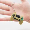 Nyckelkedja män kvinnor tecknad gamepad modell keyring pvc flexibelt lim material mode blandad färg bilväska nyckelchain charm hängande spänne smycken tillbehör