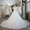 2019 Real Pictures Ball Gown Bridal Dress Vintage Muslim Plus Size Lace Wedding Dress Princess With Sleeve Ball Gown Wedding Dress220c