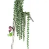 Fleurs décoratives simulées plante succulente blanc oignon jade ornemental bonsaï couleur artificielle en pot