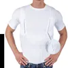 T-shirts pour hommes grand mâle couleur unie multifonctionnel haut à manches courtes maille haute Extra longue pour hommes homme