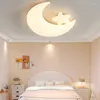 Avizeler yatak odası ışıkları nordic led avize lambası kapalı aydınlatma oturma odası çocuk mutfak ev dekor moon yıldız tasarım fikstürü
