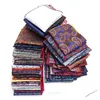 Handkerchief 10 Pieces /Lot Large 32 Cm Man Paisley Flower Dot Pocket Square Men Casual Hankies For Mens Suit Wedding 201009 Drop De Dh8Ch