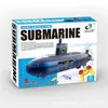 Bateaux électriques / RC Jouets télécommandés pour l'expérience scientifique Modèle de bricolage Sous-marin télécommandé Cadeau d'anniversaire pour enfants 230713