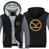 Herrtröjor film Kingsman: The Secret Service Warm Jackets Men Winter Coat Fashion Male Thicken dragkedja Hooded Sweatshirts Tops