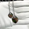 Nouveau collier chaîne 15mm 19mm pendentif coeur femmes en acier inoxydable Couple bijoux cadeau de saint valentin pour petite amie accessoires en gros