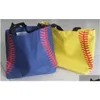 Outdoor-Taschen Baseball-Nähte 16,5 x 12,6 x 3,5 Zoll Tasche Mesh-Griff Shoder Sports Prints Utility Tote Handtasche Canvas Sport Reise Beac Dhbig