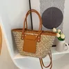 Borse da sera Moda Borsa in rattan di grande capacità Borsa da donna in vimini di design Borsa a tracolla intrecciata da donna Borsa grande da spiaggia estiva di lusso 230714