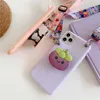 3D Avocado Holder Stand Crossbody Lanyard Soft Phone Case для iPhone 14 13 Pro Max 12 Mini 11 Pro Max X XR XS 7 8 Plus Cover L230619