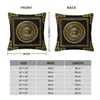 Pillow Case Greek Key Meander Black Gold Large Pillowcase Soft Cushion Cover Decoration Throw Home Square 45X45cm 230714