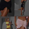 Stage Wear ZYM Latest Summer Women Latin Dance Skirt Stylish Black Yellow Pink Stretchy Fabric MW Top & All In One #2349