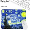 Alfombrilla de ratón Van gogh Starry Sky, alfombrilla de ratón para ordenador portátil, alfombrilla de ratón para oficina, hogar, PC, teclado de ordenador, alfombrilla de ratón bonita, alfombrilla de ratón antideslizante