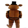 2019 Högkvalitativa fem nätter på Freddy's FNAF Freddy Fazbear Mascot Costume Cartoon Mascot Custom252d