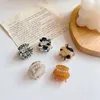 Hair Clips Selling Delicate 2.5cm Mini Geometric Acetate Clip Claw Lovely Hollow Pearl Bangs Accessories For Girls