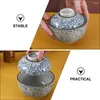 Dinnerware Sets Ceramic Stew Pot Japanese Style Soup Bowl With Lid Noodle Steamed Egg Covered Kitchen