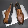 Business Men Formal Shoes Lace Up Plus Size 38-46 Dress Shoes For Man mode Split Leather Footwear