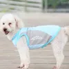 Abbigliamento per cani Gilet rinfrescante per animali domestici Camicia estiva per cani di grossa taglia T-shirt leggera riflettente ad asciugatura rapida Canotta in rete traspirante