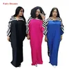 Maxi abiti africani Donna Primavera Estate Autunno Abito lungo da donna Hijab a righe Taglie forti Abiti africani larghi Fairy Dreams3538