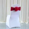 Funda para silla de boda Fajas Banda con flores Bodas Elasticidad Sillas Fundas Hotel Banquete Fiesta de cumpleaños Asiento Respaldo Decoración SN6462