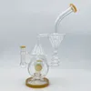 Borosilicate Recycler verre bong conduite d'eau dab rig barboteur 14 pouces avec bol et quartz banger gratuitement