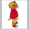 2019 Ny Daniel Tiger Mascot Costume för vuxna djur stora röda halloween karnevalsparti302a