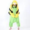 Papegaai Vrouwen en Mannen Dier Kigurumi Polar Fleece Kostuum voor Halloween Carnaval Nieuwjaar Party welkom Drop 204a