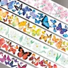 Gift Wrap Charming Butterfly Flower PET Special Oil Washi Tapes Junk Journal Masking Tape Adhesive DIY Scrapbooking Sticker