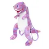 Printemps mode populaire dinosaure coloré en peluche sac à dos personnalisé Tyrannosaurus Rex dessin animé cartable pour enfants