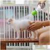 Cabeça de chuveiro portátil para limpeza de cães para a maioria das garrafas plásticas de água ou refrigerante Sile Ferramenta de lavagem para cães ao ar livre Pet Drop Delivery Home Dhgvw