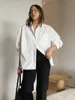 Chemisiers pour femmes Jyate 2023 printemps et automne chemise blanche femmes ample décontracté revers à manches longues élégant Chic simple boutonnage dame