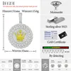 Collane con ciondolo Glow In The Dark Iced Out Jewelry Silver Pass Diamond Tester VVS Natural Moissanite Cuban Disc King Crown Collana con ciondolo